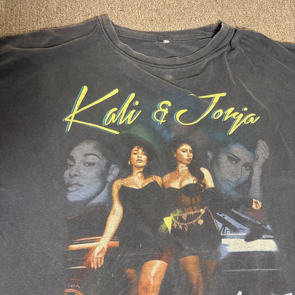 2019 Kali Uchis Jorja Smith Tour Shirt Fade Black XL - Picture 3 of 6